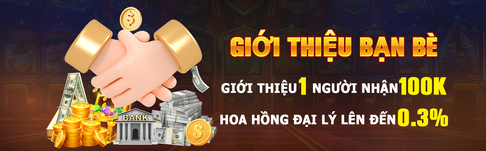 Hình ảnh tiền thưởng khi giới thiệu bạn bè tham gia Long Hổ